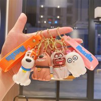 Cartoon Cute Puppies Pet Secrets Keychains Figurines Men's And Women's Bags Pendants Car Key Chains Gifts