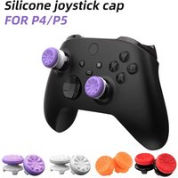 2pcs Silicone Hand Grip Extenders Caps For PS4 PS5 Controller Gamepad Thumb Stick Grips Rise Covers Controller Thumb Grips Cover
