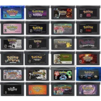 Pokemon Series GBA Game Cartridge 32-Bit Video Game Console Card Glazed Ultraviolet Flora Sky Korosu for GBA NDS