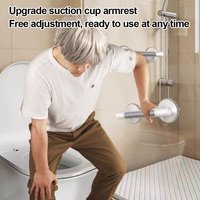 Plastic Suction Cup Handles No Drilling Required Anti-Slip Support Handles Bath Safety Bath Safety Grab Bars Elderly Care