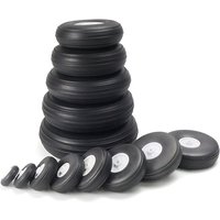 2PCS High Elastic PU Rubber Wheel Diameter 1/1.5/2/2.25/2.5/2.75/3.0/3.5/4/4.5/5 inch for Rc Fixed-Wing Airplane Model DIY Tires