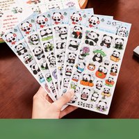 6sheet 1pcs Creative Cartoon Stickers Student Cute Gooka Hand-painted Stickers High-value Stationery DIY Hand-painted Stickers