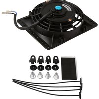 80W High Power Electric Radiator Cooling Fan Low Operating Noise Stable Fan Operation Electric Radiator Cooling Fan Bracket 12V