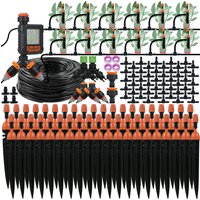 KESLA Garden Micro Drip Irrigation System Kit 1/4'' Dripper Sprinkler Automatic Watering Kit for Pot Bonsai Balcony Greenhouse