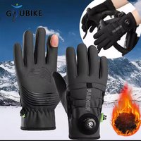 AliExpress GTUBIKE Winter Cycling Gloves Anti-Slip Touch Screen Thermal Gloves Cold-proof Sports Running Ski Warm MTB Rotary Knob Gloves