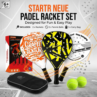 Padel Racket with Carbon Fiber Face & EVA Soft Core – Lightweight Balanced Design for Beginner and Intermediate Players