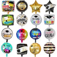 10pcs 18inch CongratsGrad Helium Balloons Back To School Graduation Foil Balloon Birthday Party Decoration Globos Supplies