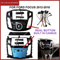 Real Button Canbus 9 Inch For Ford Focus 2012-2018 Android Stereo MP5 Player WIFI GPS CAR Radio Head Unit Fascia Panel Frame