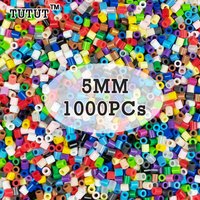 5mm 1000PCS Iron Beads for Kids Pixel Art hama Beads Iron Fuse Beads diy Puzzles high quality gift children toy