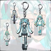 Hatsune Miku Q animation cut keychain anime peripheral games Acrylic brand intimate gifts key chains wholesale Christmas