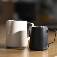Milk Frother Jug 304 Stainless Steel Container 350ML 600ML Frothing Pitcher Coffee Cups Latte Barista Espresso Maker Accessory