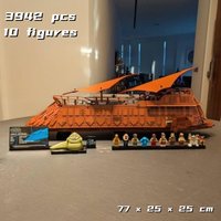 Cheapest 3942pcs Ucs Jabba's Sail Barge Bricks Dispaly Model Building Blocks Space Movie Assemble Toy for Home Decor Adults Gift image 3