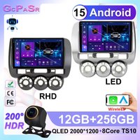 Car Dvd For Honda Fit Jazz City 2002-2007 Auto Radio Stereo Multimedia Player GPS Navigation android 14 High-performance No 2din