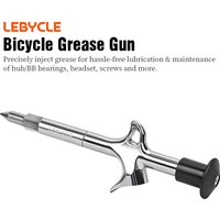 LEBYCLE MTB Road Bicycle Grease Gun Portable Bike Bearing Hub Grease Syringe Tool For Bike Headset Fork Flywheel Bottom Bracket