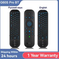 New G60S Pro BT Wireless Voice Remote Control 2.4G BT5.0 Dual Mode Air Mouse IR Learning With Backlit Light For Android TV Box