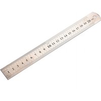 Metal Ruler Stainless steel Metric Rule Precision Double Sided Measuring Tool 20cm