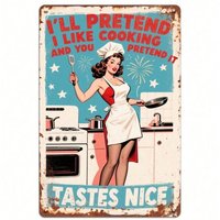 Retro Iron Sign, Unique Metal Wall Art for Home, Café, Restaurant, and Bar, Adds Vintage Character to Any Interior Design Style