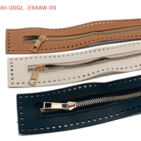 Replaceable DIY Sewing Leather Zipper Useful For Crochet Bag Hardware Soild Zipper Sewing Accessory Handbag PU Leather Zipper