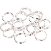 200pcs 6/8/10mm Open Jump Split Rings Double Loops Circle Keychain Ring Holder Connectors for Key DIY