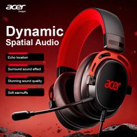 Acer Ohw346 Wired Gaming Headset with Ultra-High-Definition Large Diaphragm Spatial Surround Audio, Soft and Skin-Friendly Materials, Fully Encloses the Ear for Comfortable Wearing Without Applying