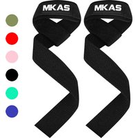 MKAS 1 Pair Gym Lifting Straps Fitness Gloves Anti-slip Hand Wraps Wrist Straps Support For Weight Lifting Powerlifting Training