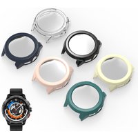 Hard Edge Shell Glass Screen Protector Film Smartwatch Frame Case For Haylou Solar Ultra Smart Watch Protective Bumper Cover