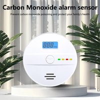 TAIBOAN Carbon Monoxide Detector CO Monitor Alarm With LCD Digital Display AA Battery Powered CO Sensor Detector for Home