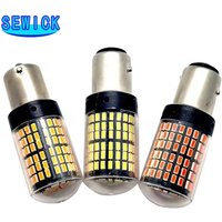 50pcs 3014 144smd CanBus S25 1156 BA15S P21W LED BAY15D PY21W lamp T20 LED 7440 W21W W21/5W led Bulbs For Turn Signal Light