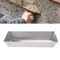14 Inch Drywall Taping Mud Pan 210 Stainless Steel High Strength Drywall Tool Tray Bucket for Cement Mortar Putty Paint Mixing
