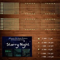 1230 PCS Glow in The Dark Stars Wall Stickers, 3D Adhesive Dots Decor Starry Sky Decor for Kids Bedroom Birthday Gift