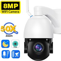 ICsee 4K 8MP 50X Zoom Wifi PTZ IP Kamera Auto Tracking Outdoor Metall Drahtlose CCTV Sicherheit Überwachung Kamera zwei-wege Audio
