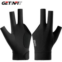 GETINFIT 1Pcs Snooker Billiards Glove Adjustable High Elastic Anti-Slip Durable Left Hand Portable Sports Accessories Men Women