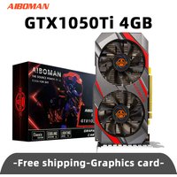 AIBOMAN NVIDIA GTX1050Ti 4G Graphics Card High Definition Gaming Independent Graphics card DDR5 Desktop Computer Upgrade