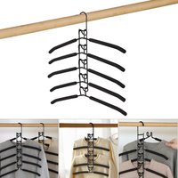 Support de rangement détachable à 5 couches, cintre monté, gain de place intérieur, cintre pour vêtements une pièce, support de séchage pour vêtements