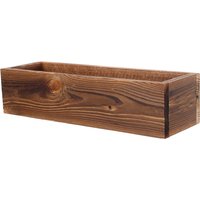 Retro Wooden Flower Planter Box Solid Cedar Wood Rectangular Planter for Home Office Garden Balcony Window Sill Decorative