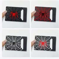 Personalized leather ID card holder with an animal spider design is an excellent gift choice for travel wallet ID card holders