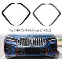 Couvercle de phare antibrouillard pour pare-choc avant de voiture, évent pour BMW X6 G06 M Sport 2019 – 2022, becquet latéral, couteau à vent, diffuseur, séparateur, Kits de carrosserie