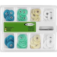 40Pcs or 80Pcs Dental Polishing Discs Holding Rod Mandrel Soflex Flexi Disc RA Shank Teeth Whitening Abrasive Tools Kit