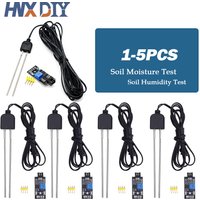 1-5pcs Soil Moisture Sensor and Soil Detector Module Soil Moisture Test Soil Humidity Test Corrosion Resistance Probe for Arduin