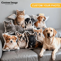 New Custom Pet Ugly Cat Dog Zany 3D Shape Pillow Personalized Pet Pillow from Photo Pet Loss Memorial Gift Toys Dolls