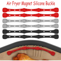 2Pcs Air Fryer Magnets for Parchment Paper Air Fryer Accessories Locks Liner Magnet Silicone Buckle for Hoiding Down Disposable