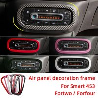 Air Panel Decoration Frame Car Stickers For Smart 453 Fortwo Forfour Interior Accessories Styling Trim Cover
