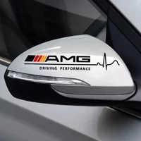 2pcs Car Styling KK Car Rear Mirror Stickers Decals For Mercedes Benz A B C E S CLA GLA GLC GLB GLE ML R GLK Class AMG W205 C117