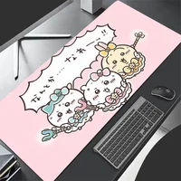 New Leather Chiikawa Mouse Pad Girls Larger Cartoon Desk Mat Sanrio Keyboard Pads Desk Mat Gaming Accessories Home Mousepad Gift
