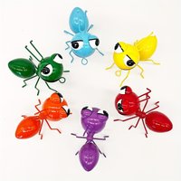 4pcs Iron Ant Wall Hanging Garden Rustic Decor European Simulation Craft Ornament Metal Handmade Art