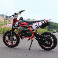High Performance 49cc Brushless Dirt Bike for Kids with Pull Start 35KM/H Speed Hydraulic Brakes