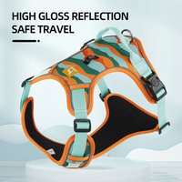 Medium Large Dog Harnesses Collar Labrador Army Reflective Adjustable Harness Oxford Cloth Pet Vest Training Hound Walk the Dog