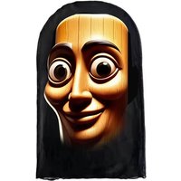 AliExpress NONE NEW 3D Printed Full Face Mask TungTungTung Sahur Mesh Mask For Men Party Supplies Funny Cosplay Props Novel