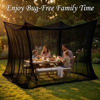 Four Corner Double Door Mosquito Net Foldable Insect Proof Breathable Outdoor Garden Tent Portable Ground Camping Yard Rest