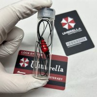 Umbrella Corporation Parasite Virus Sample Vial Figure Game Peripheral Collectible Toy For Kids Horror Game Fans